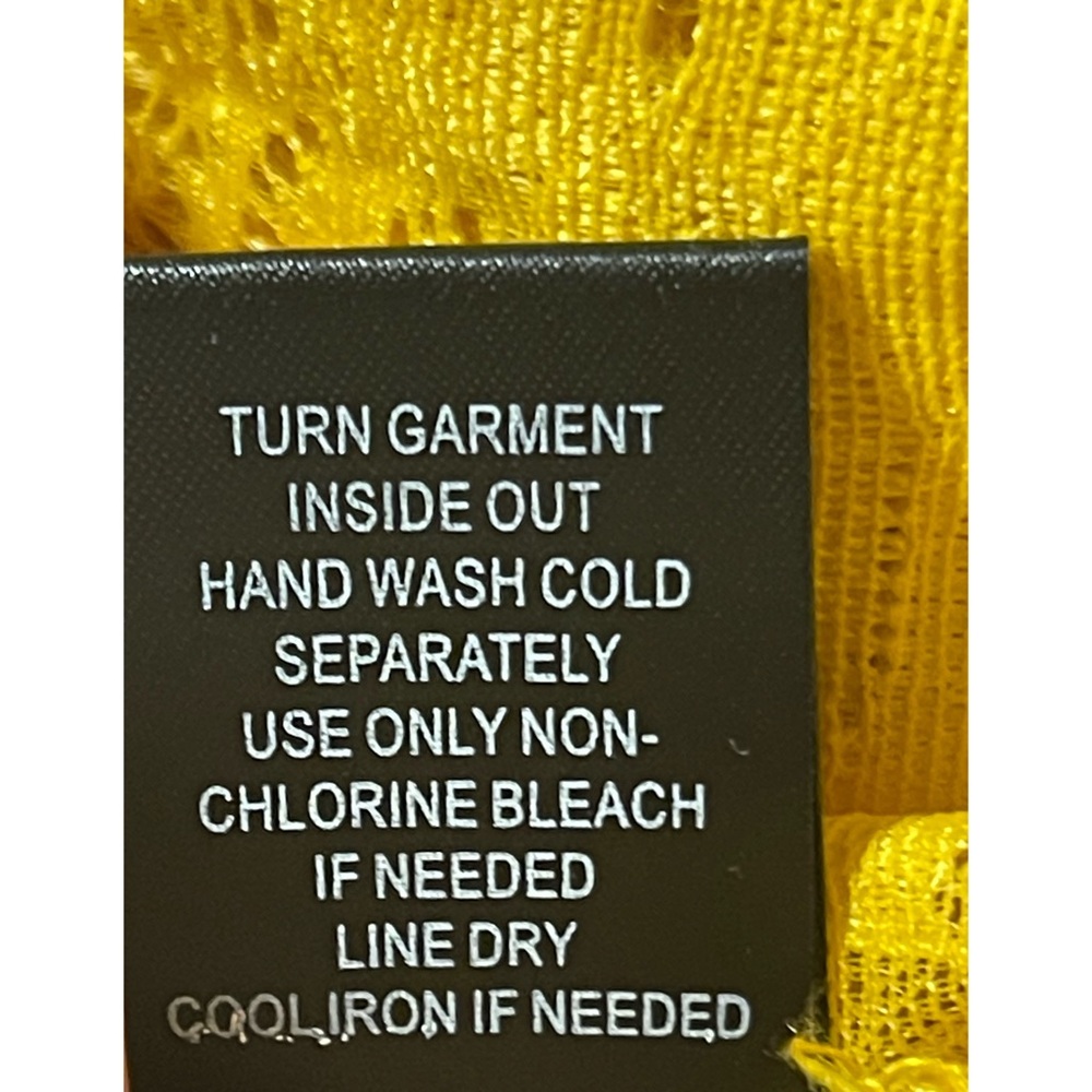 Torrid Yellow Lace Front Kimono Cardigan NWT SZ 1 (14/16) - Picture 10 of 12